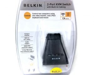 BELKIN 2-Port KVM Switch PS/2 with Built in Cabling