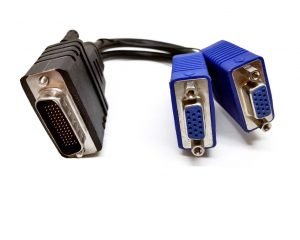 DMS-59 to Dual VGA Video Splitter Adapter