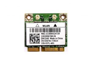 Dell Wireless DW1540 WiFi 802.11 a/b/g/n Half-Height Mini-PCI-e Card - 3676J