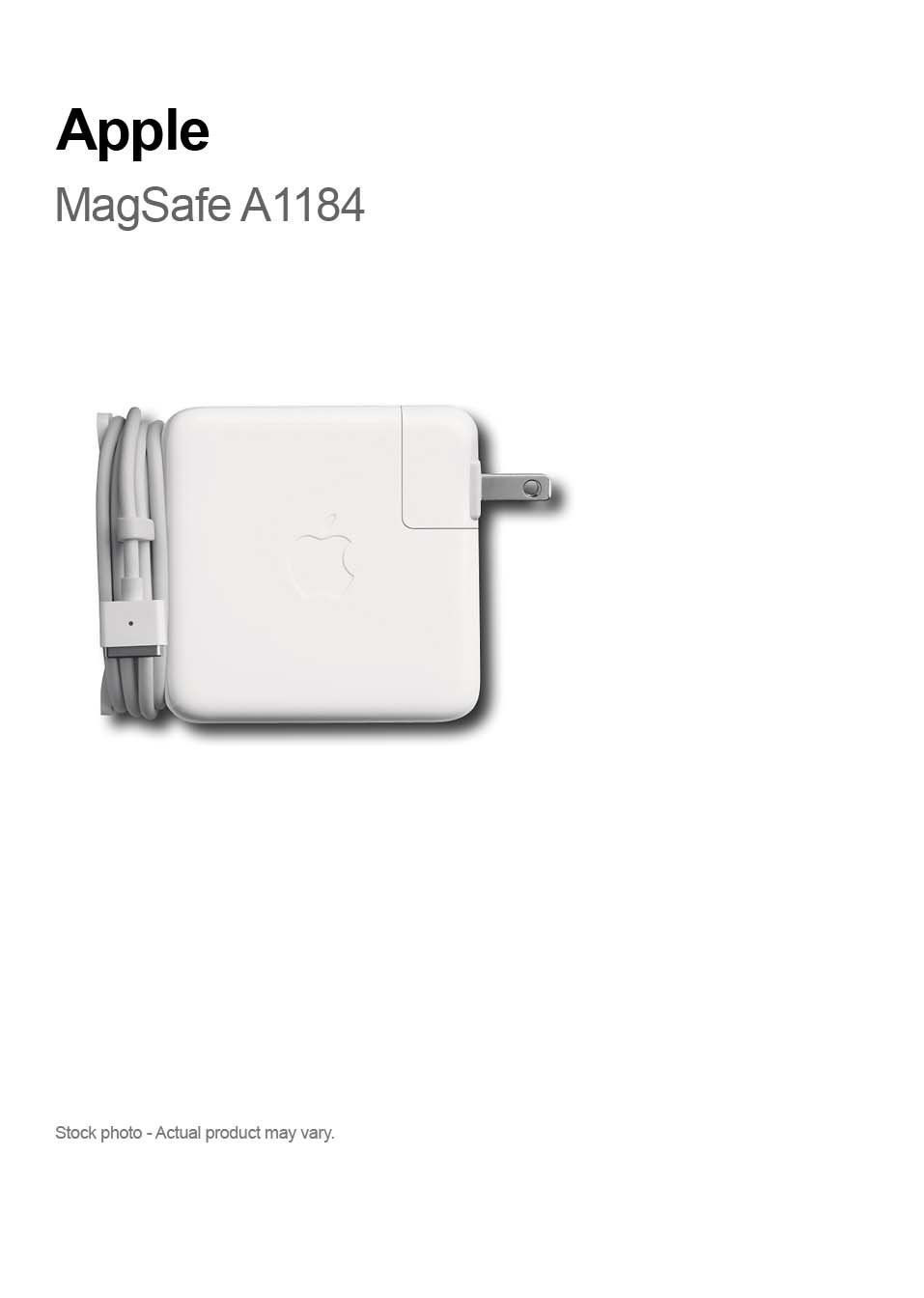 Original Apple 60W MagSafe A1184, 16.5V, 3.65A, Power Adapter