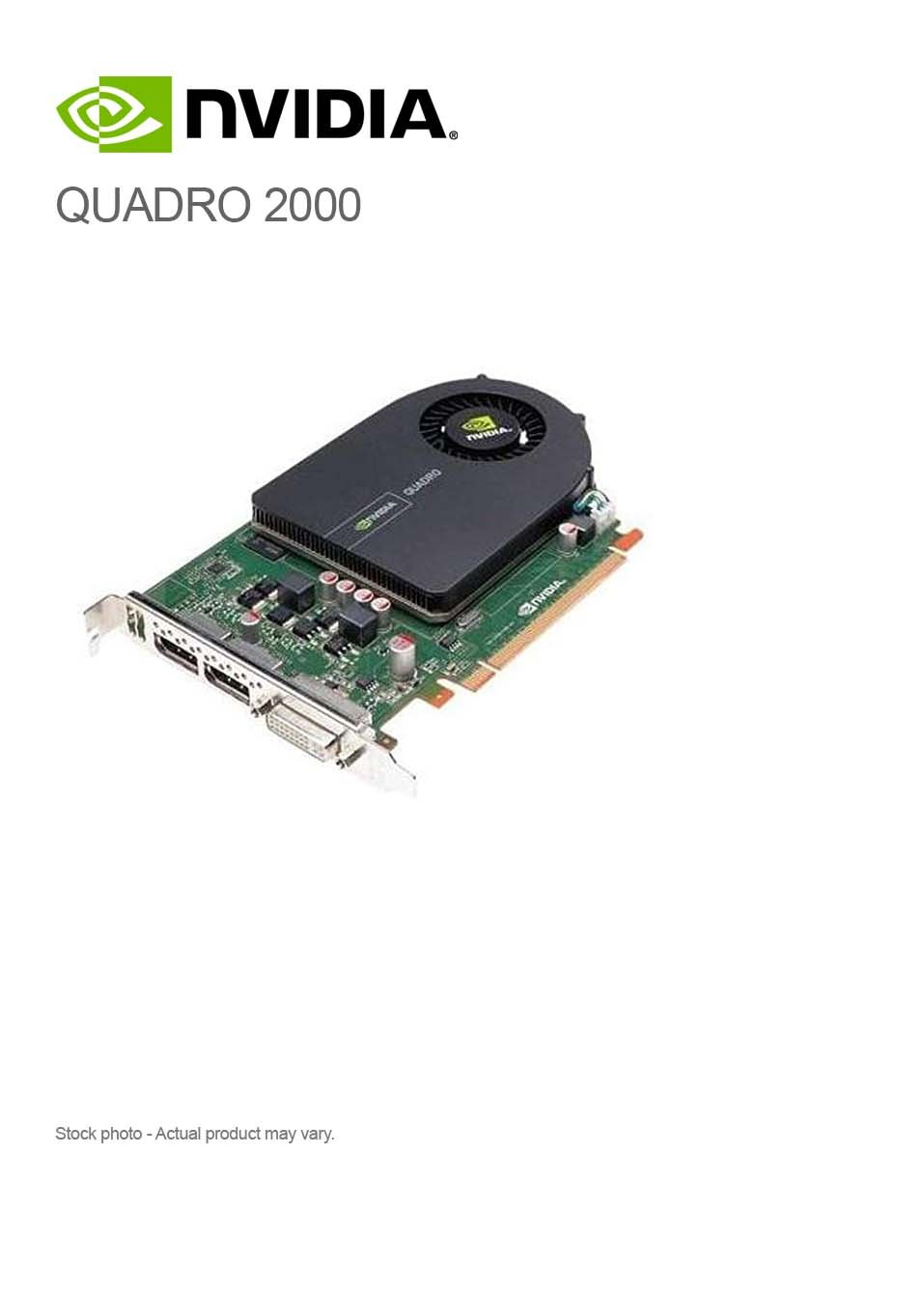 HP 612952-003 NVIDIA QUADRO 2000 1GB GRAPHICS CARD GDDR5 PCI-e x16 DVI-I DP