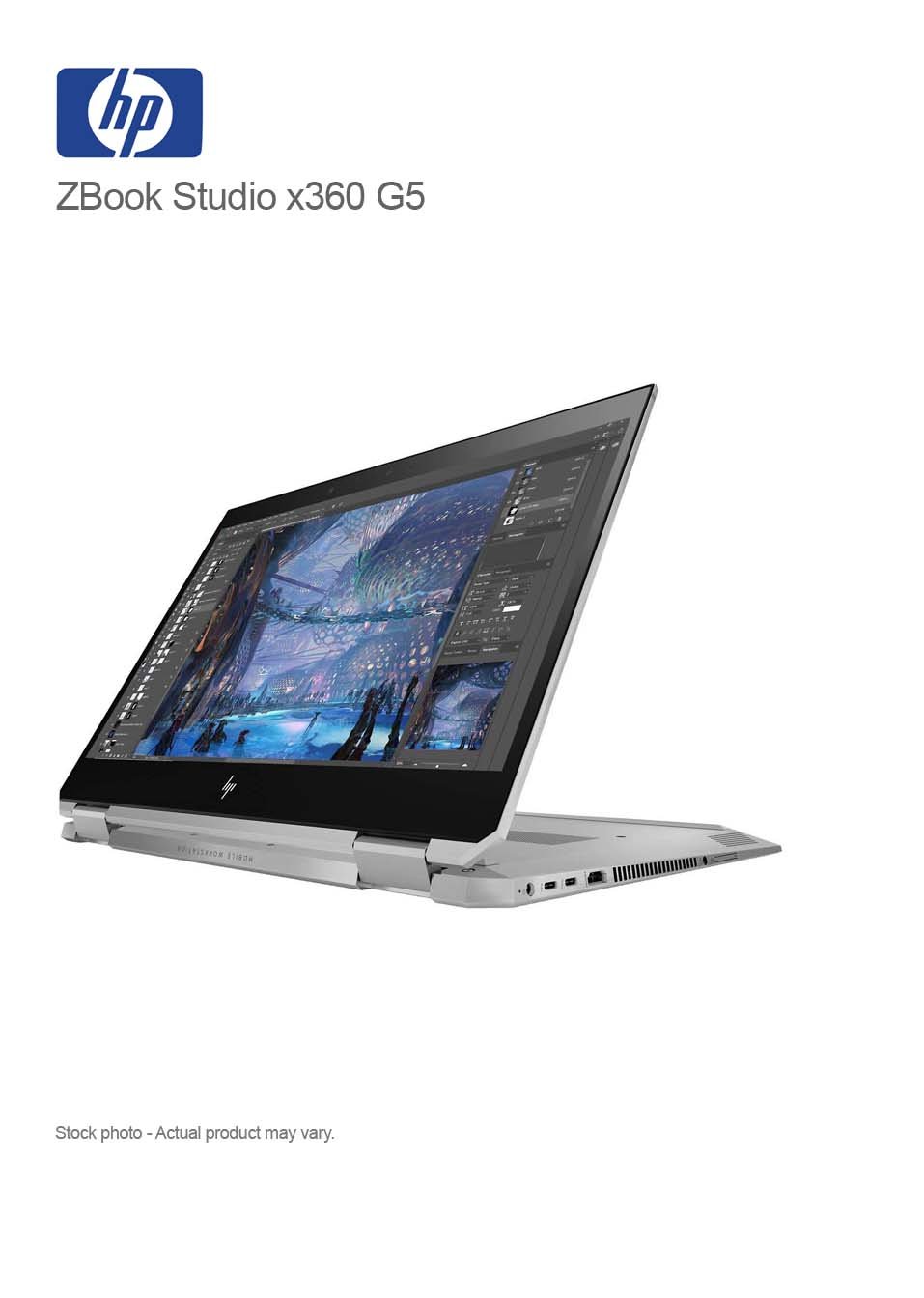 HP ZBook Studio x360 G5 Core i7-8750H, 32GB, 1 TB NVMe, 15.6"UHD 3840 x 2160 Touch, WIN 11 PRO - Image 3